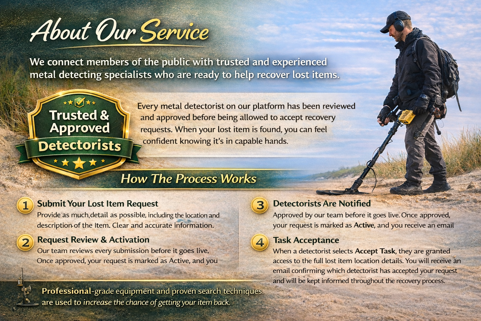 About Lost Jewellery Recovery Service